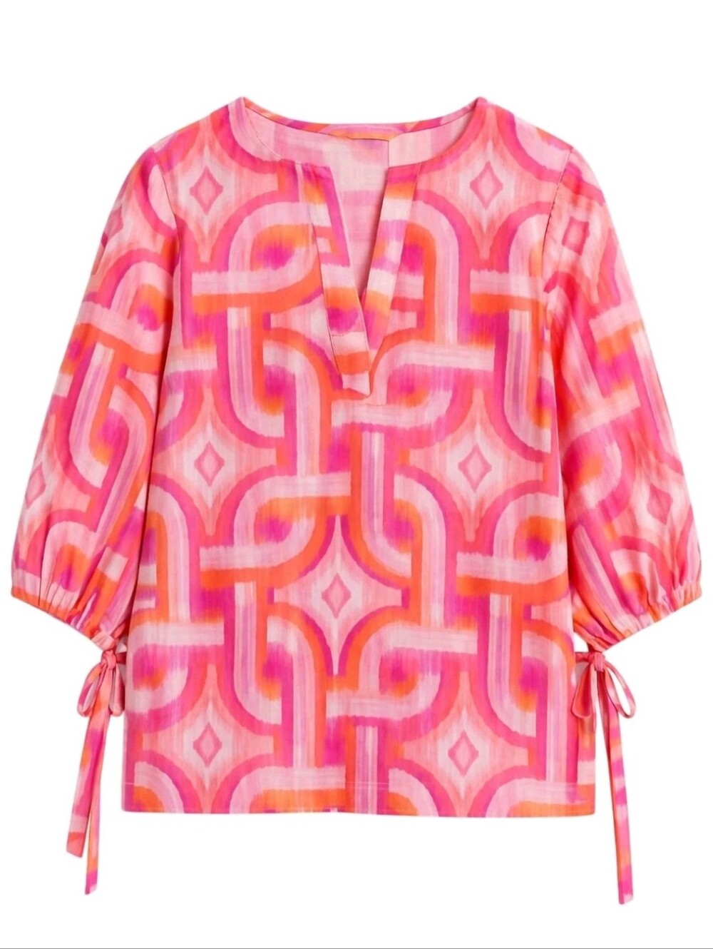 Vilagallo Analissa Pink Orange Blouse Top Size 40
